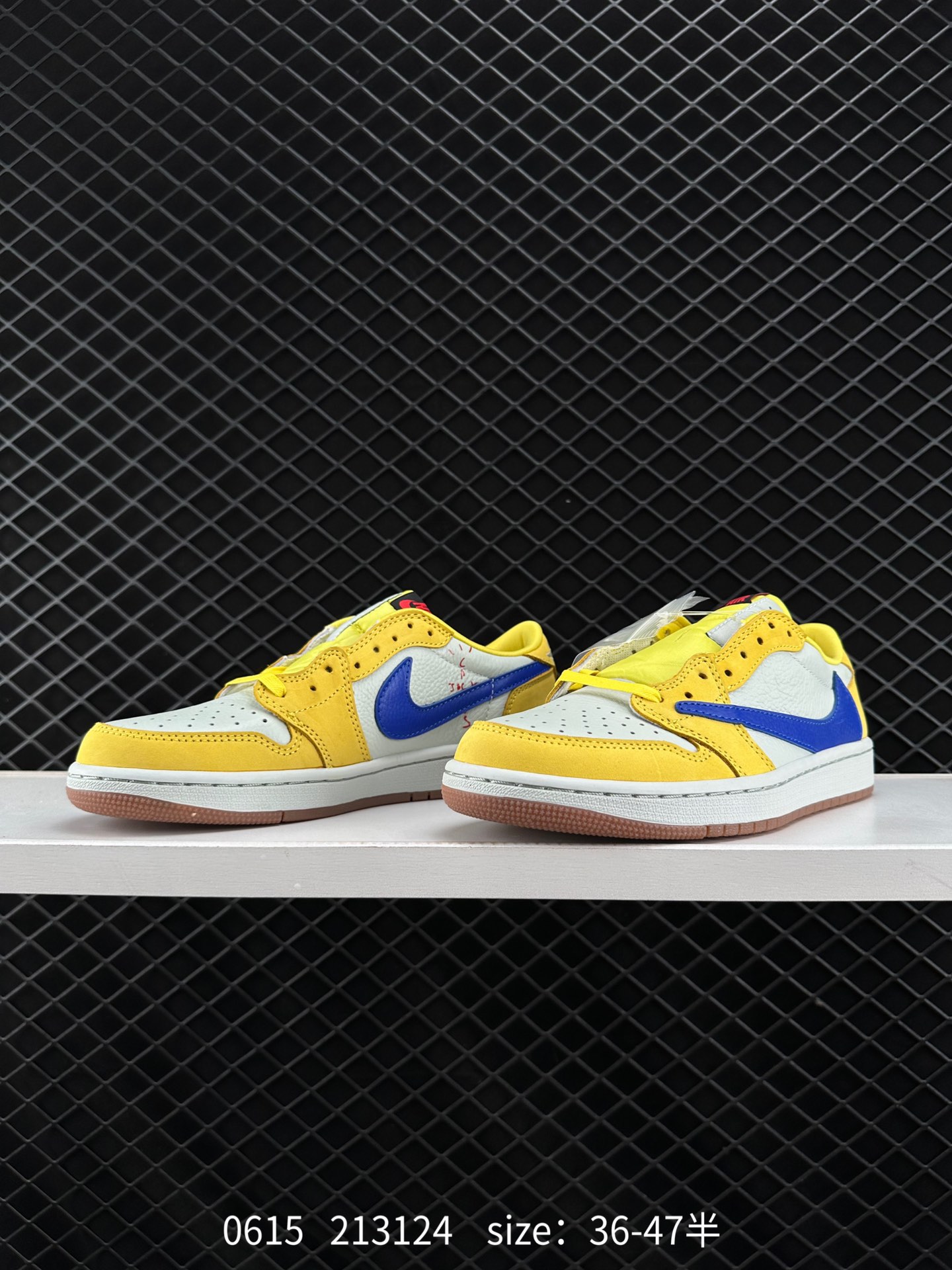 Fragment Design x Travis Scott x Nike Air Jordan 1 Low OG SP”Military Blue”